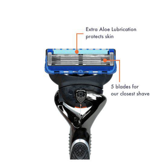Gillette Fusion5 ProGlide Razor Starter Pack - FlexBall Technology - 4 Blades - Healthxpress.ie