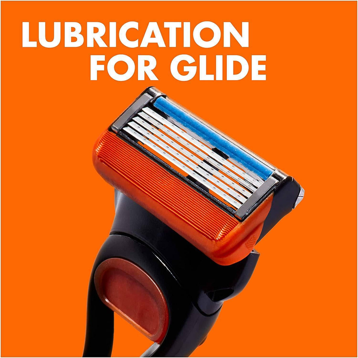 Gillette Fusion5 Razor Big Blade Pack w/ 10 Blade Refill - Five-Blade Technology - Healthxpress.ie