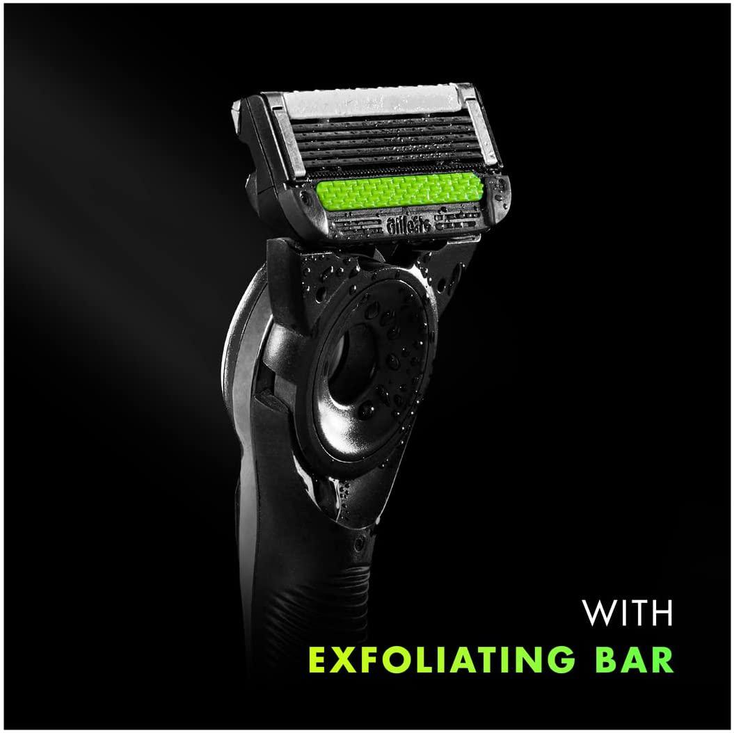 Gillette Labs Men's Razor + 1 Razor Blade Refill, with Exfoliating Bar, Includes Premium Magnetic Stand - Healthxpress.ie