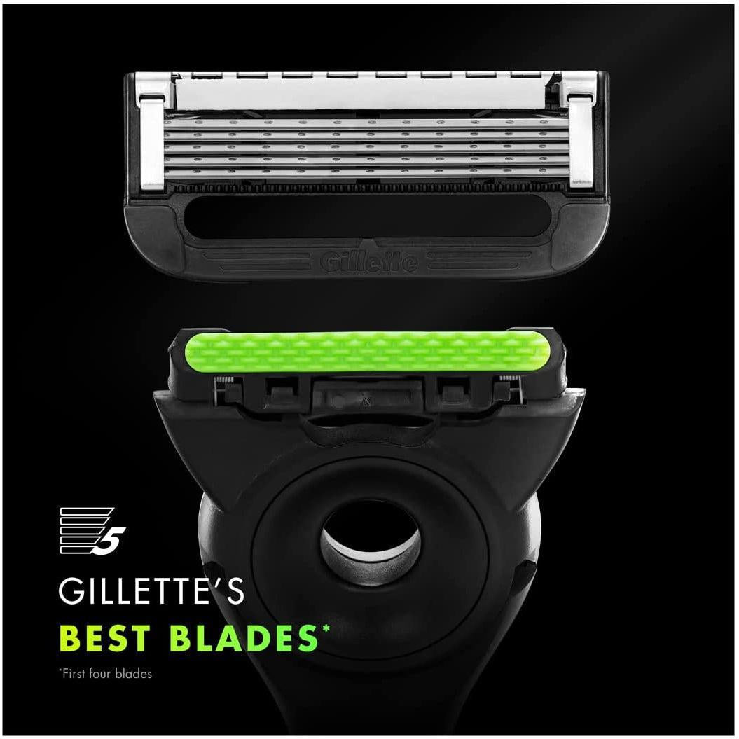 Gillette Labs Men's Razor + 1 Razor Blade Refill, with Exfoliating Bar, Includes Premium Magnetic Stand - Healthxpress.ie