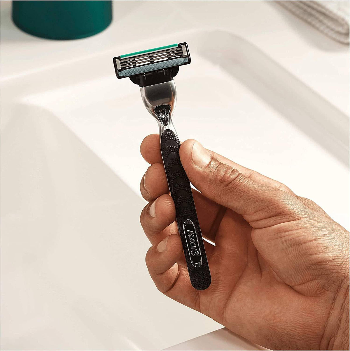 Gillette Mach3 Razor Big Blade Pack - Stronger-Than-Steel Blades - 12 Refills - Healthxpress.ie