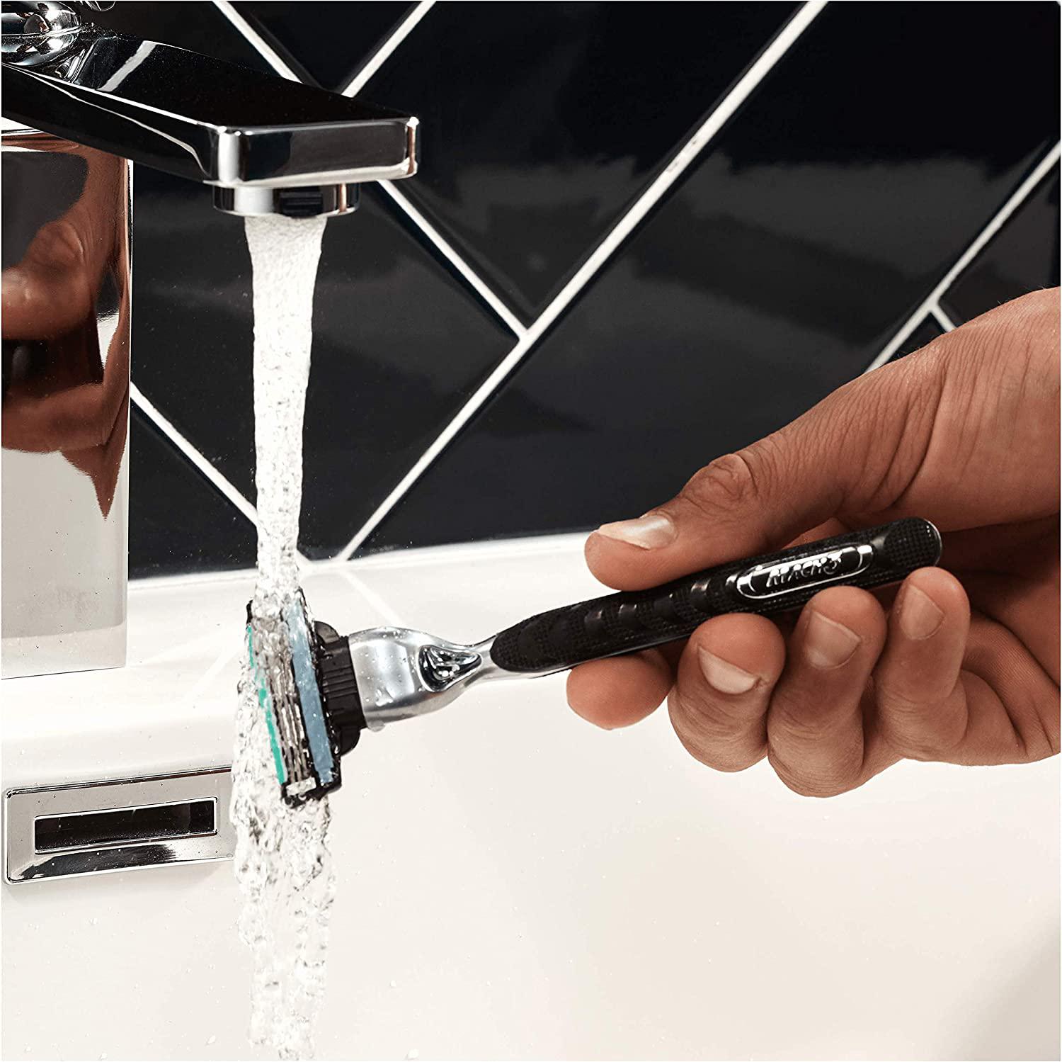 Gillette Mach3 Razor Big Blade Pack - Stronger-Than-Steel Blades - 12 Refills - Healthxpress.ie