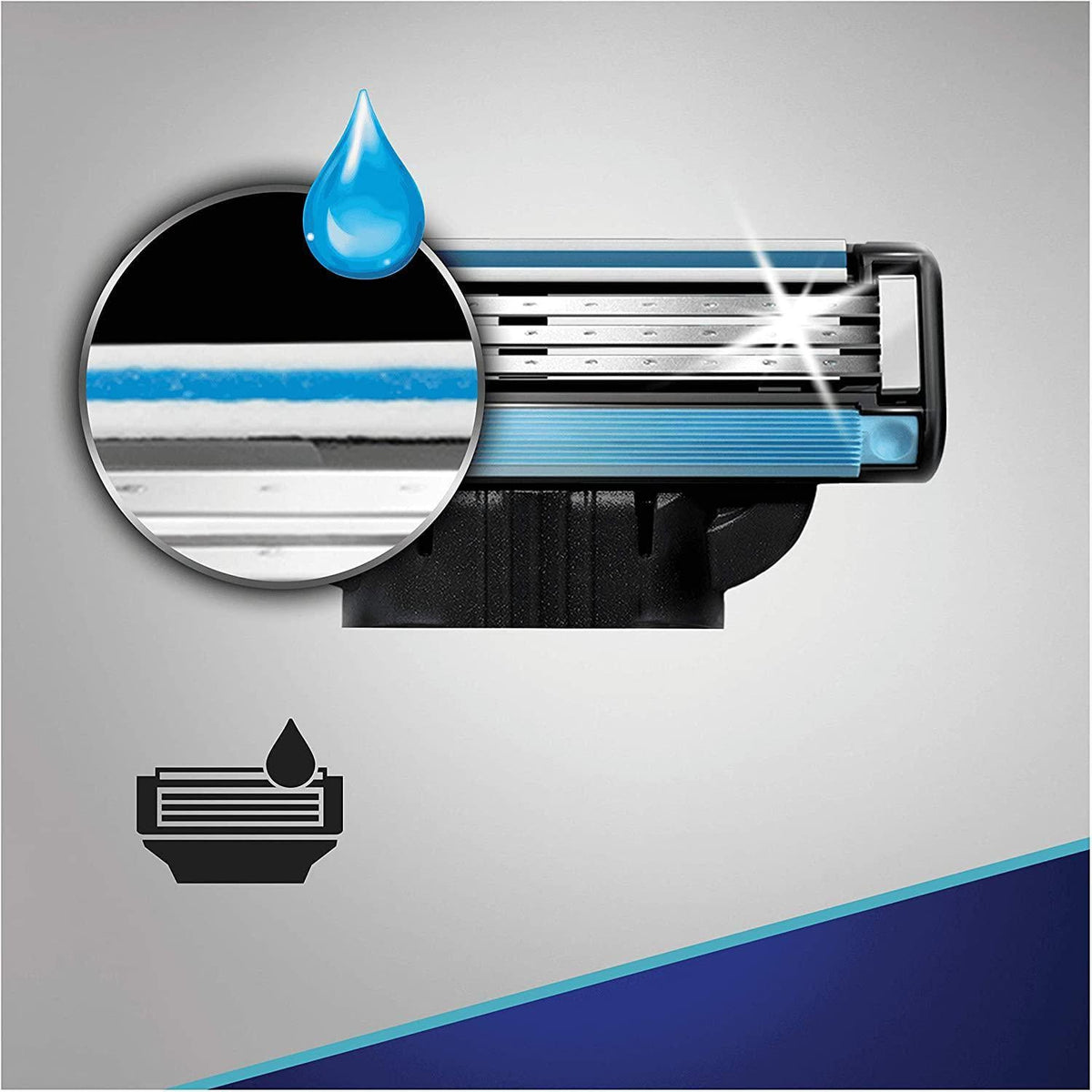 Gillette Mach3 Refill Razor Blades - with Anti-Friction Microfins - 4 Pack - Healthxpress.ie