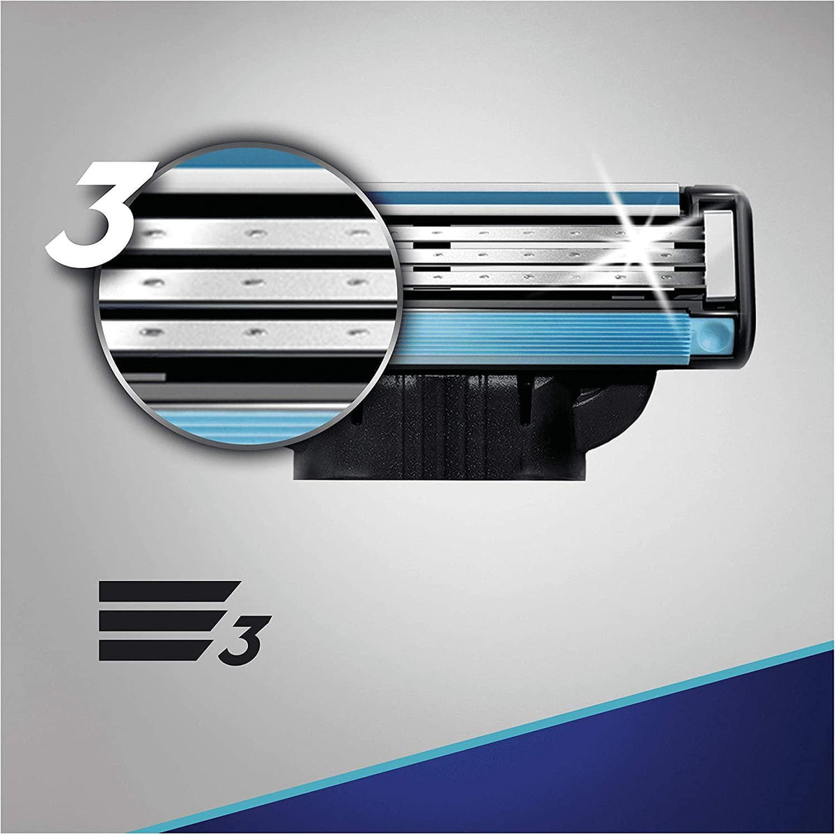 Gillette Mach3 Refill Razor Blades - with Anti-Friction Microfins - 4 Pack - Healthxpress.ie
