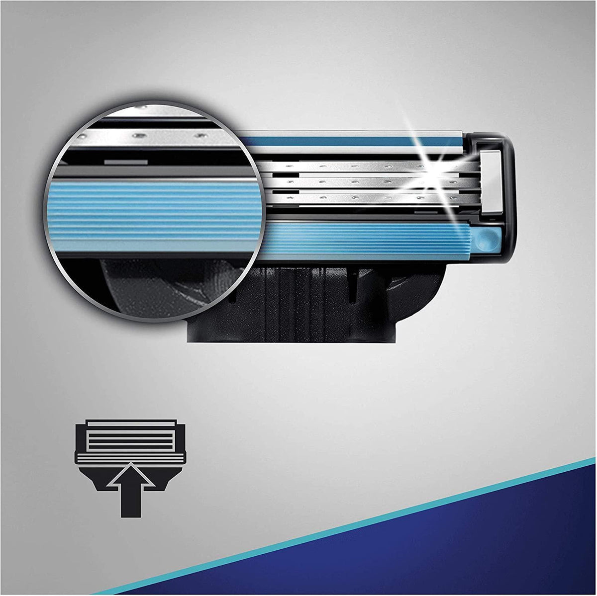 Gillette Mach3 Refill Razor Blades - with Anti-Friction Microfins - 4 Pack - Healthxpress.ie