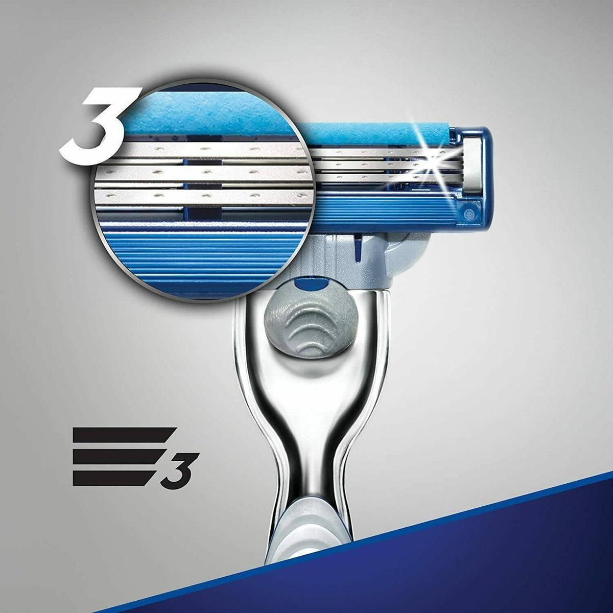 Gillette Mach3 Turbo Men's Razor Starter Pack with 4 Refills - Turbo Blades - Healthxpress.ie