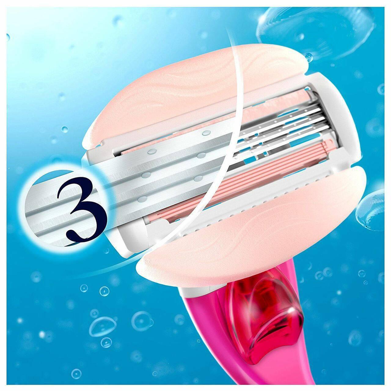 Gillette Venus Comfortglide Spa Breeze Razor with 3 Blades - Curve-Hugging Blades - Healthxpress.ie
