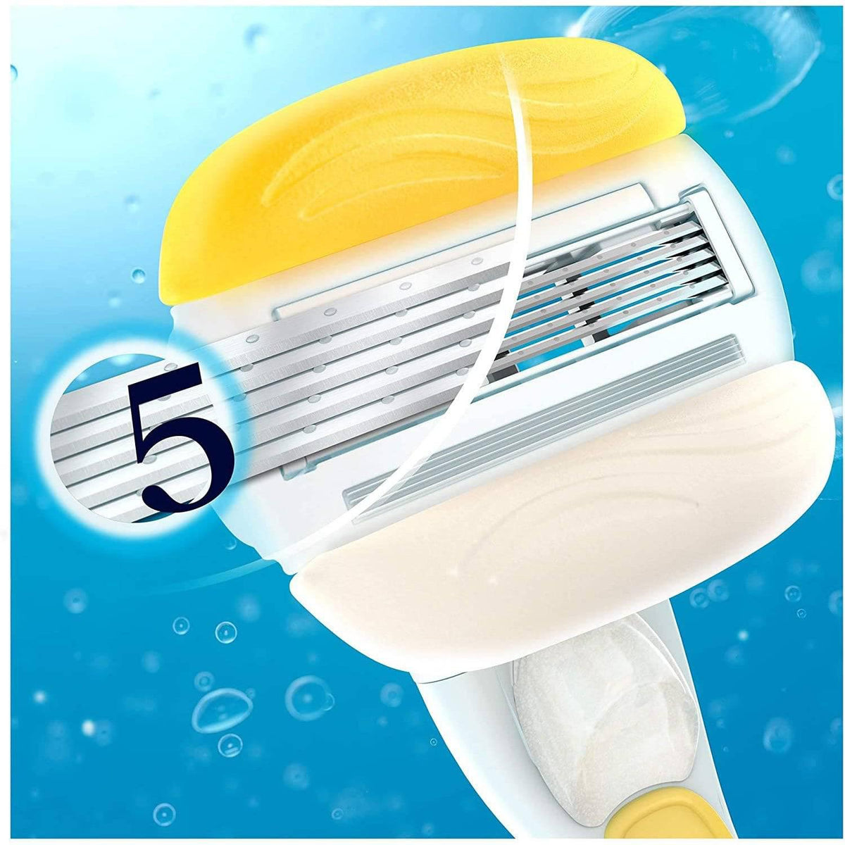 Gillette Venus ComfortGlide with Olay Razor Starter Pack - 5 Blades, Round Head - Healthxpress.ie