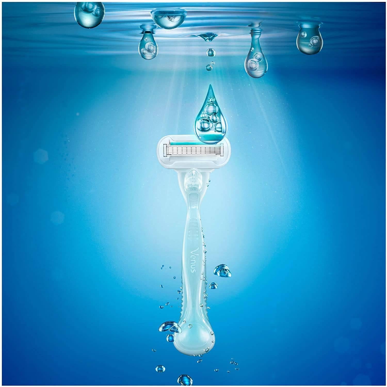 Gillette Venus Extra Smooth Sensitive Starter Pack - 5 Diamond Coated Blades - Healthxpress.ie