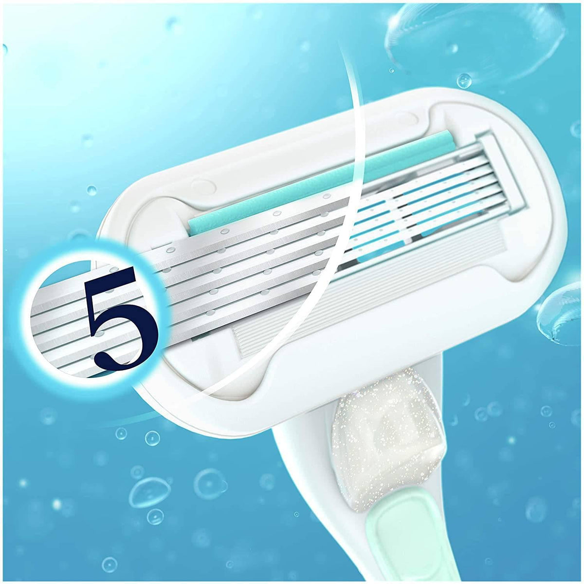 Gillette Venus Extra Smooth Sensitive Starter Pack - 5 Diamond Coated Blades - Healthxpress.ie