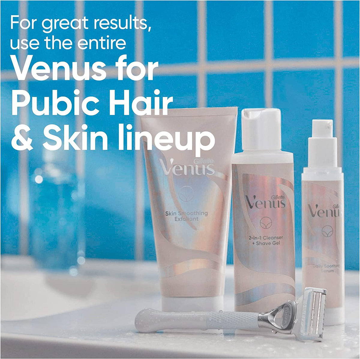 Gillette Venus Razor Blades Women 4pk with Precision Trimmer, Designed for Pubic Hair & Skin - Healthxpress.ie