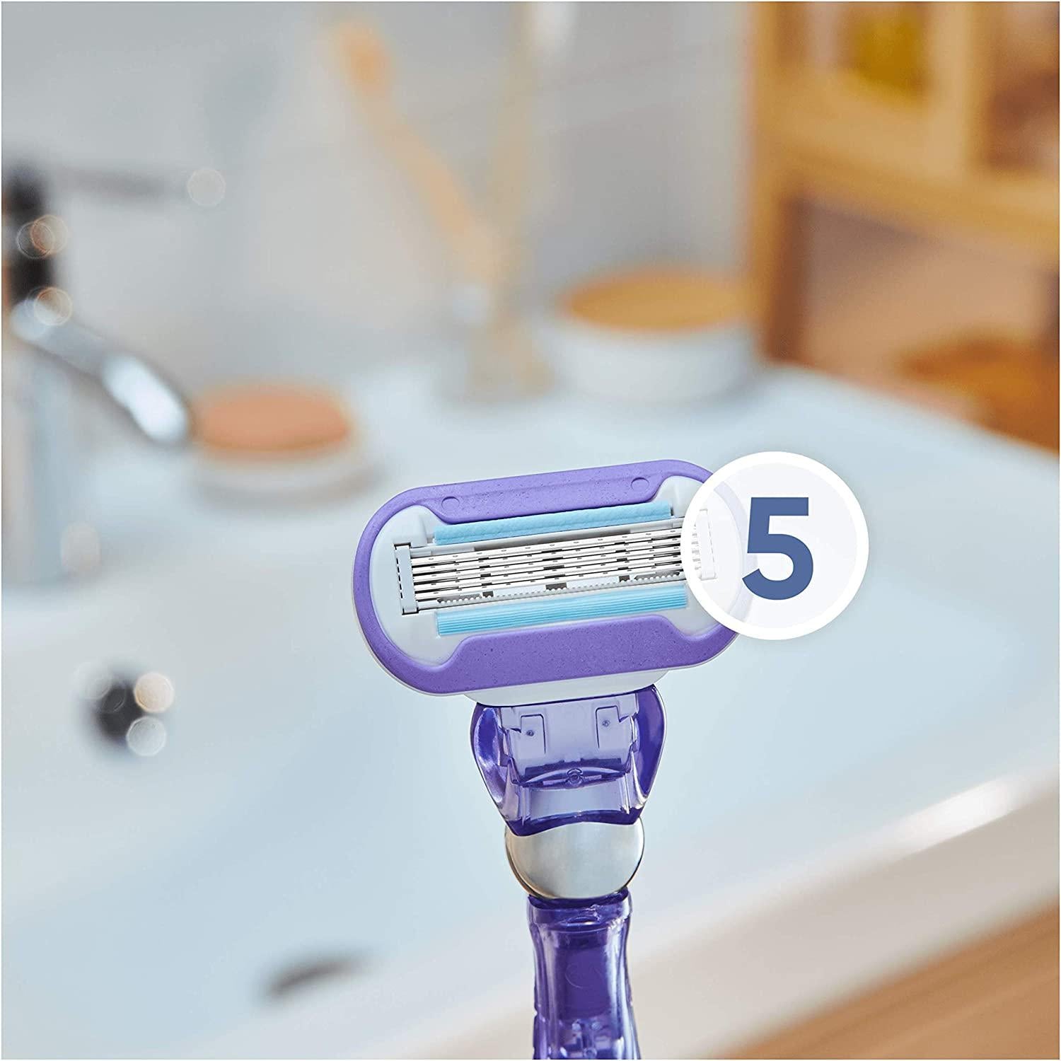 Gillette Women's Venus Swirl Contour Blades - Water Activated Glide - Pack of 6