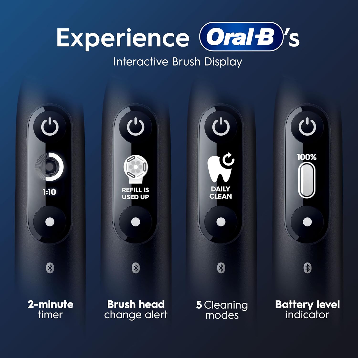 Oral-B iO6 Electric Toothbrush with Revolutionary Magnetic Technology and Micro Vibrations - Black Lava