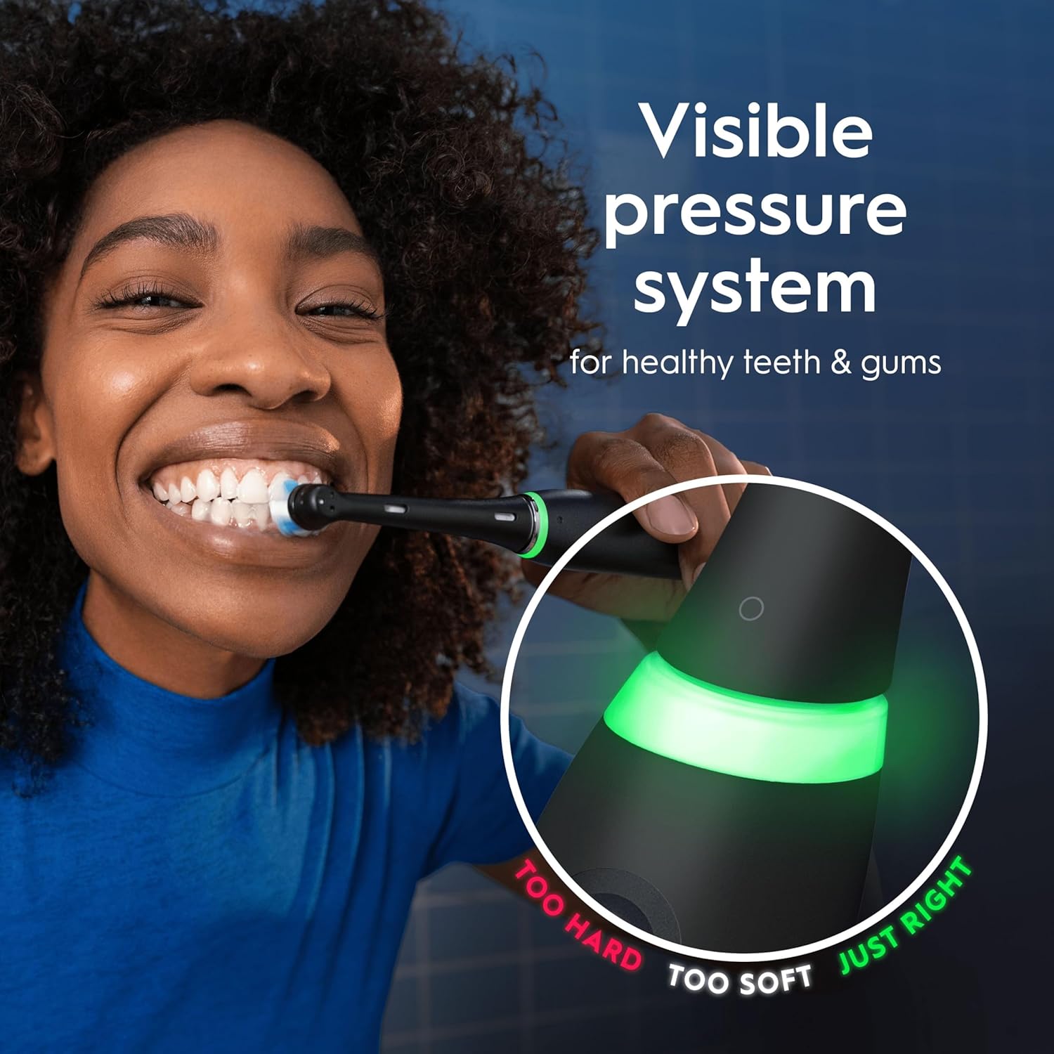 Oral-B iO6 2 x Electric Toothbrushes , 2 Handles, 2 Toothbrush Heads, 5 Modes with Teeth Whitening, Black Lava & Pink Sand