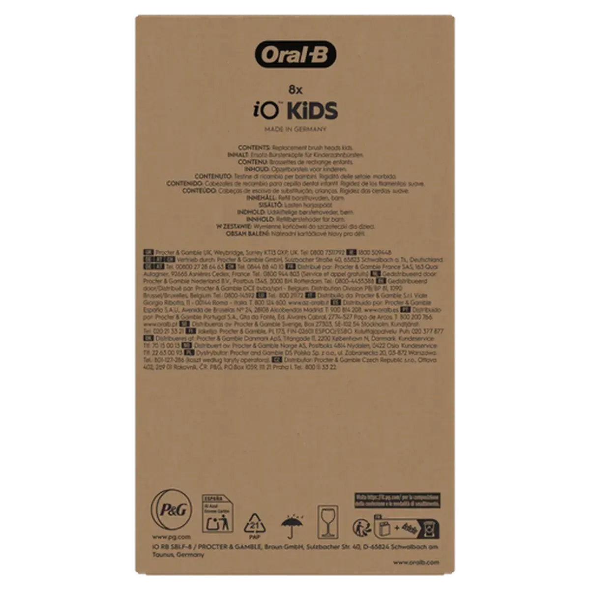 Oral-B iO Kids Marvel Spiderman 8pk Electric Toothbrush Head for Age 6+, Gentle on Wobbly Teeth and Gums for Cleaner Teeth