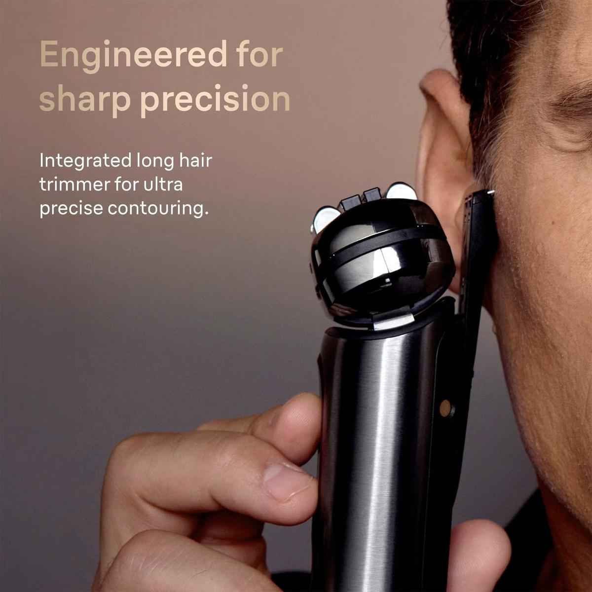 Braun Nevo 15000C Electric Shaver for Men With 7-in-1 Nevo Care System and Aero Touch Technology, Silver