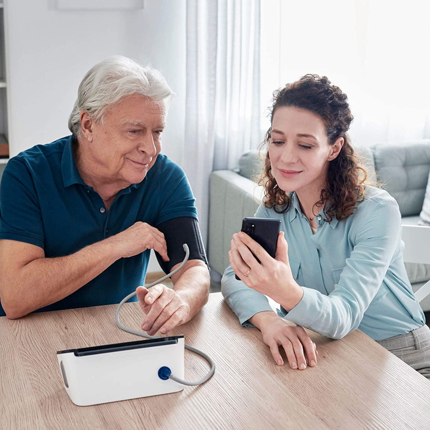 OMRON Complete Smart Home Blood Pressure Monitor and ECG for Hypertension Monitoring and AFib screening at Home