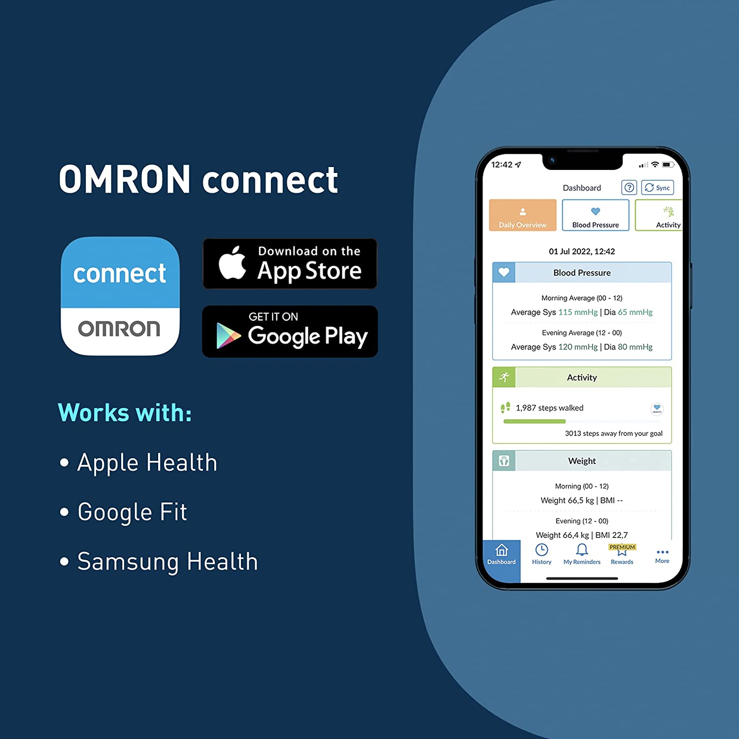 OMRON HN300T2 Intelli IT Smart Bathroom Scales for Body weight – Digital Weighing - Healthxpress.ie