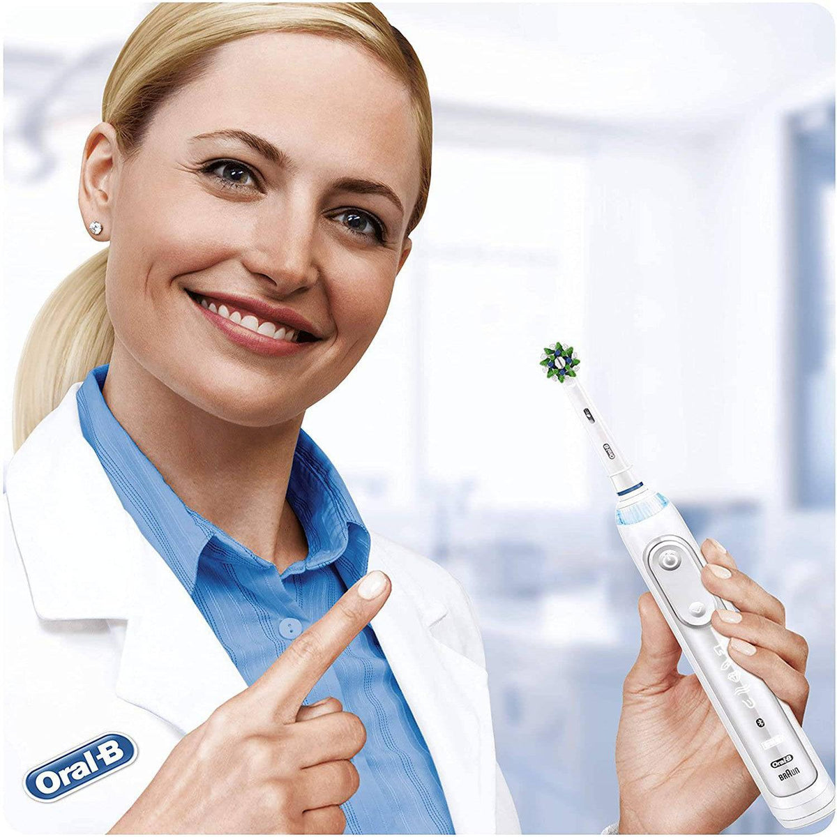 Oral-B CrossAction 2pk Replacement Toothbrush  Heads - White - Healthxpress.ie
