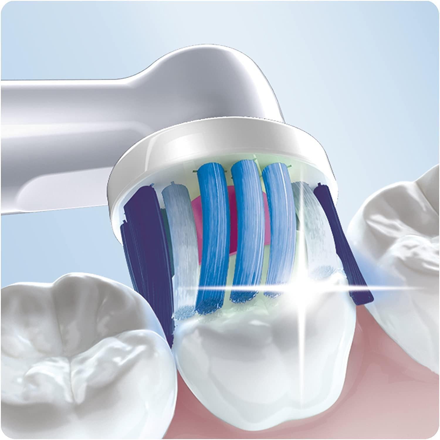 Oral-B Genuine 3D White Replacement Toothbrush Heads - Round Head - Pack of 4 - Healthxpress.ie