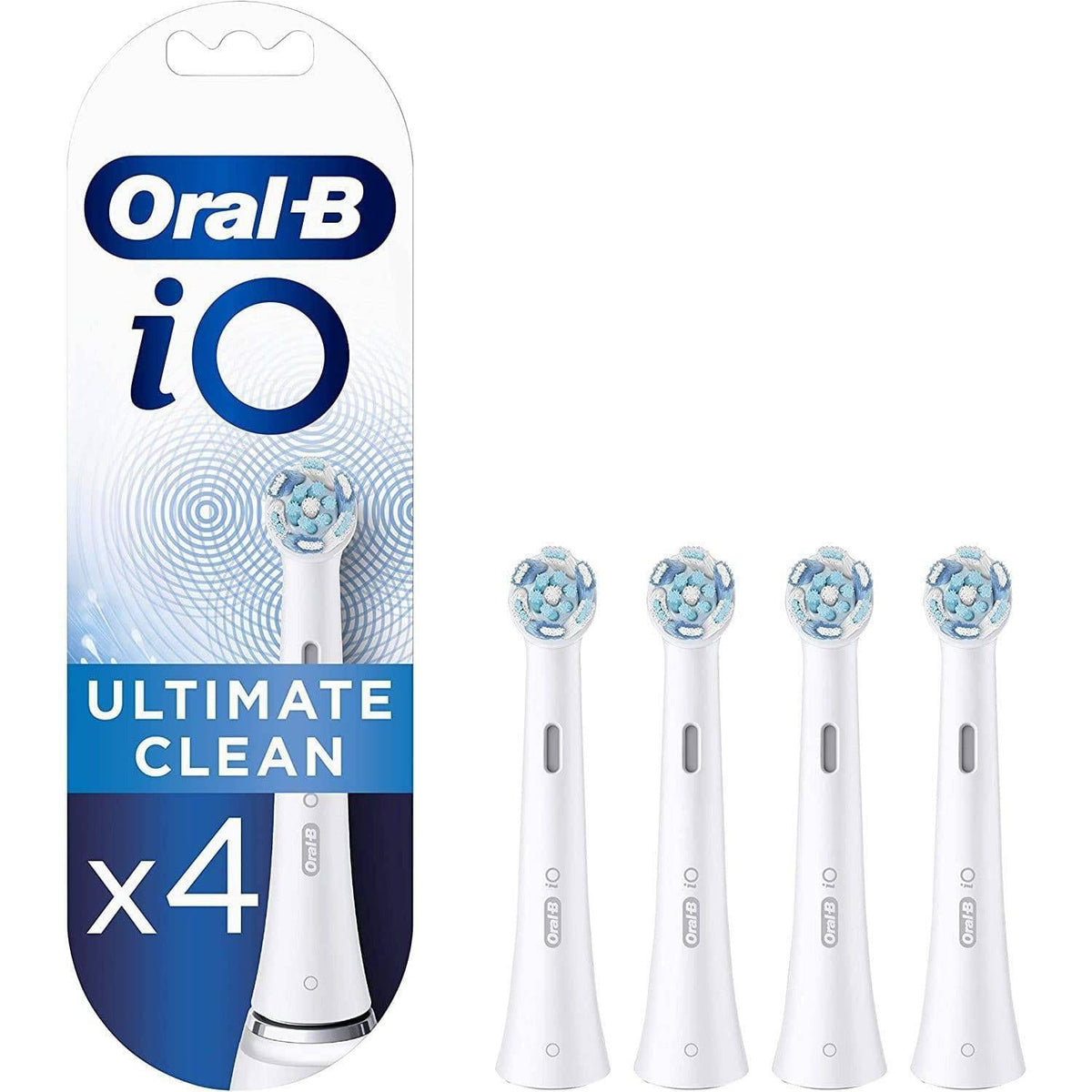 Oral-B iO 4pk Ultimate Clean Toothbrush Replacement Heads - White - Healthxpress.ie