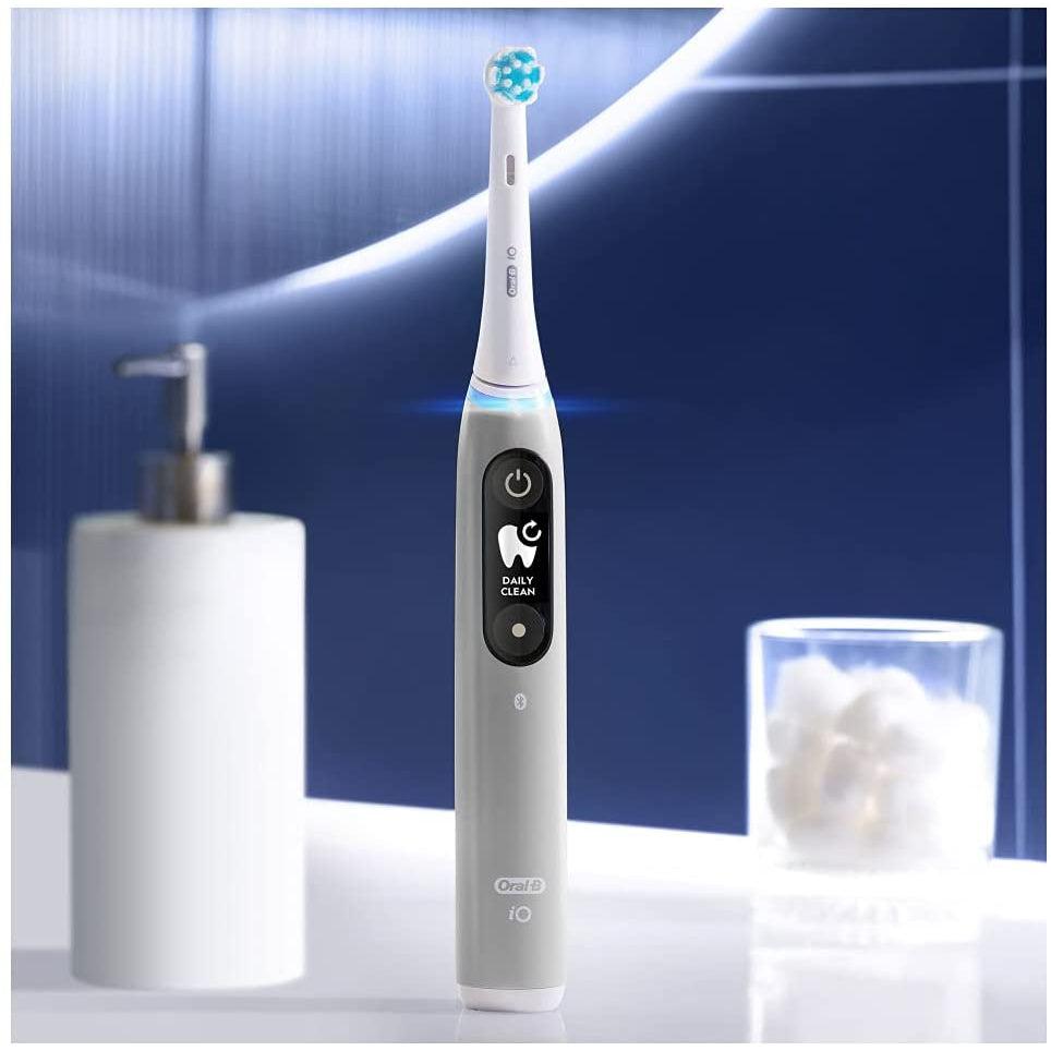 Oral-B iO 6 Electric Toothbrush with Revolutionary Magnetic Technology and Micro Vibrations - Grey Opal