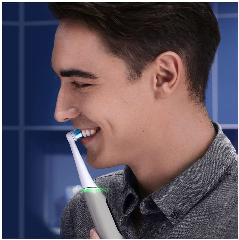 Oral-B iO 6 Electric Toothbrush with Revolutionary Magnetic Technology and Micro Vibrations - Grey Opal