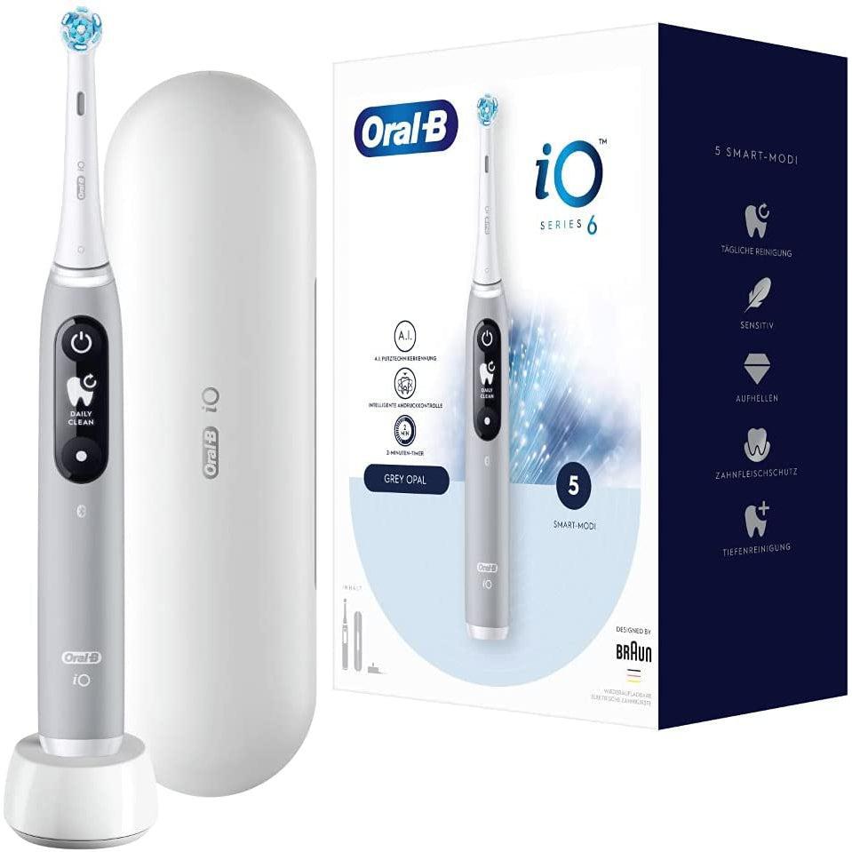 Oral-B iO6 Electric Toothbrush with Revolutionary Magnetic Technology and Micro Vibrations - Grey Opal - Healthxpress.ie