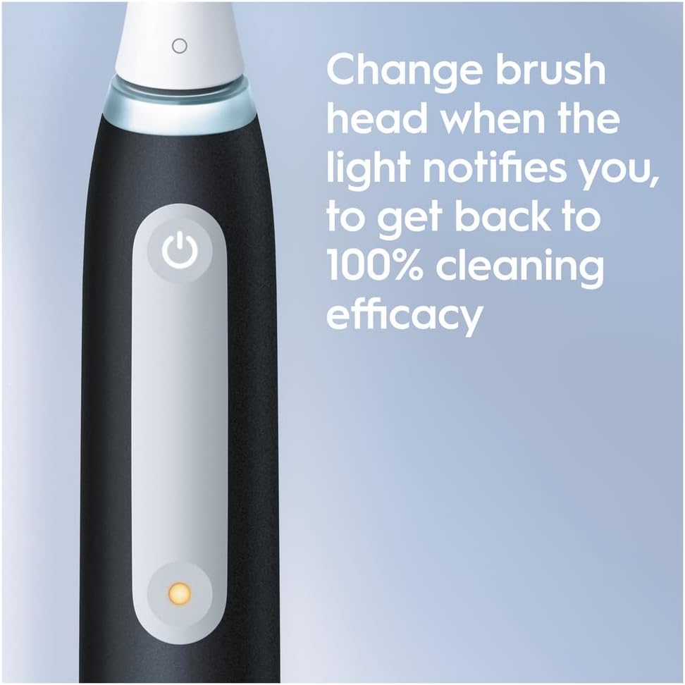Oral-B iO3 Electric Toothbrush 1 Toothbrush Head & Travel Case, 3 Modes With Teeth Whitening Black