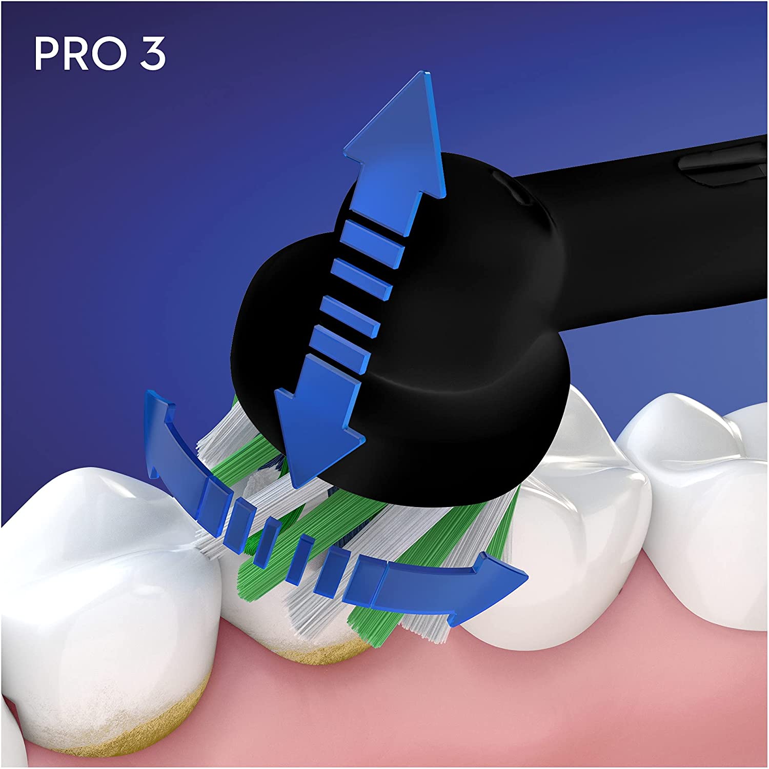 Oral-B Pro 3 - 3900 - Set of 2 Electric Toothbrushes Pink & Black, 2 Handles with Visible Pressure Sensor, 2 Toothbrush Heads - Healthxpress.ie