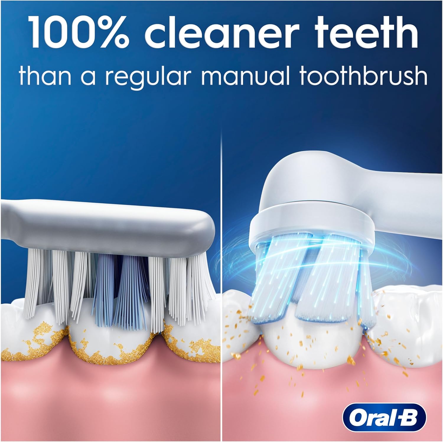 Oral-B iO2 Night Black Electric Toothbrush, 1 Toothbrush Head, Designed by Braun - Healthxpress.ie