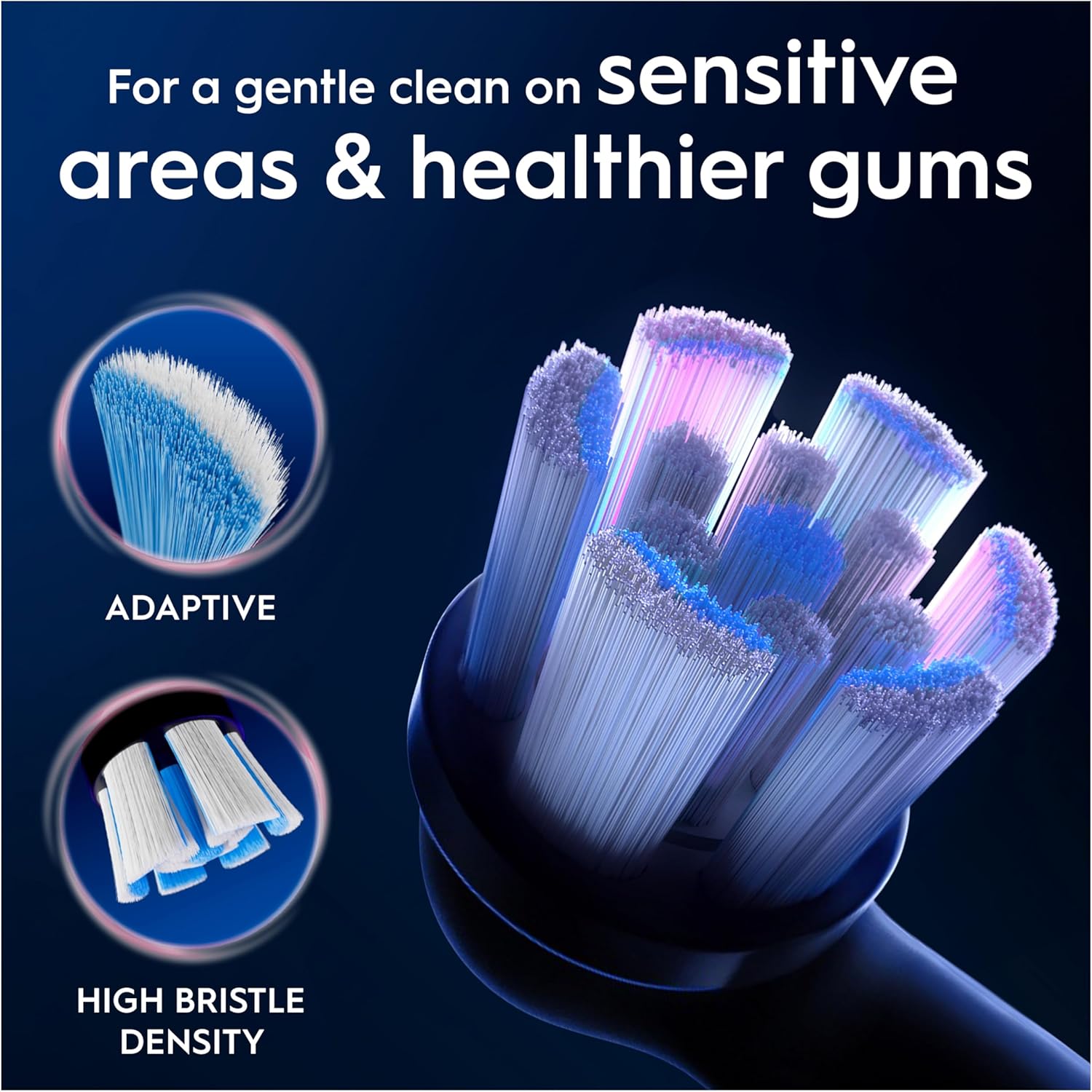 Oral-B iO 4pk Gentle Cleaning Toothbrush Heads , Soft Bristles for Sensitive Gums for Sensational Mouth Feeling - White - Healthxpress.ie