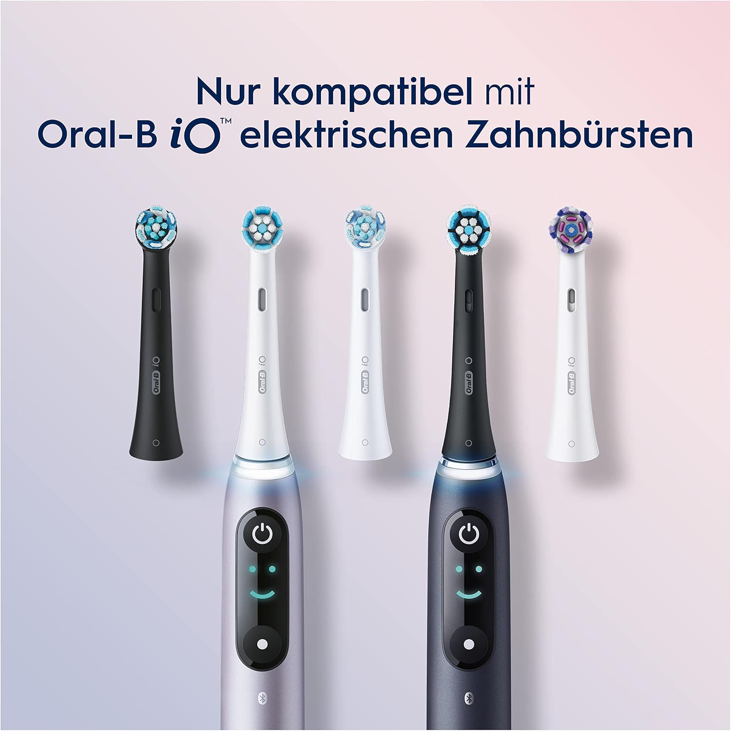 Oral-B iO 6pk Gentle Cleaning Replacement Toothbrush Heads , Original Toothbrush Attachment for Oral-B iO Toothbrushes, Letterbox Packaging, Black - Healthxpress.ie