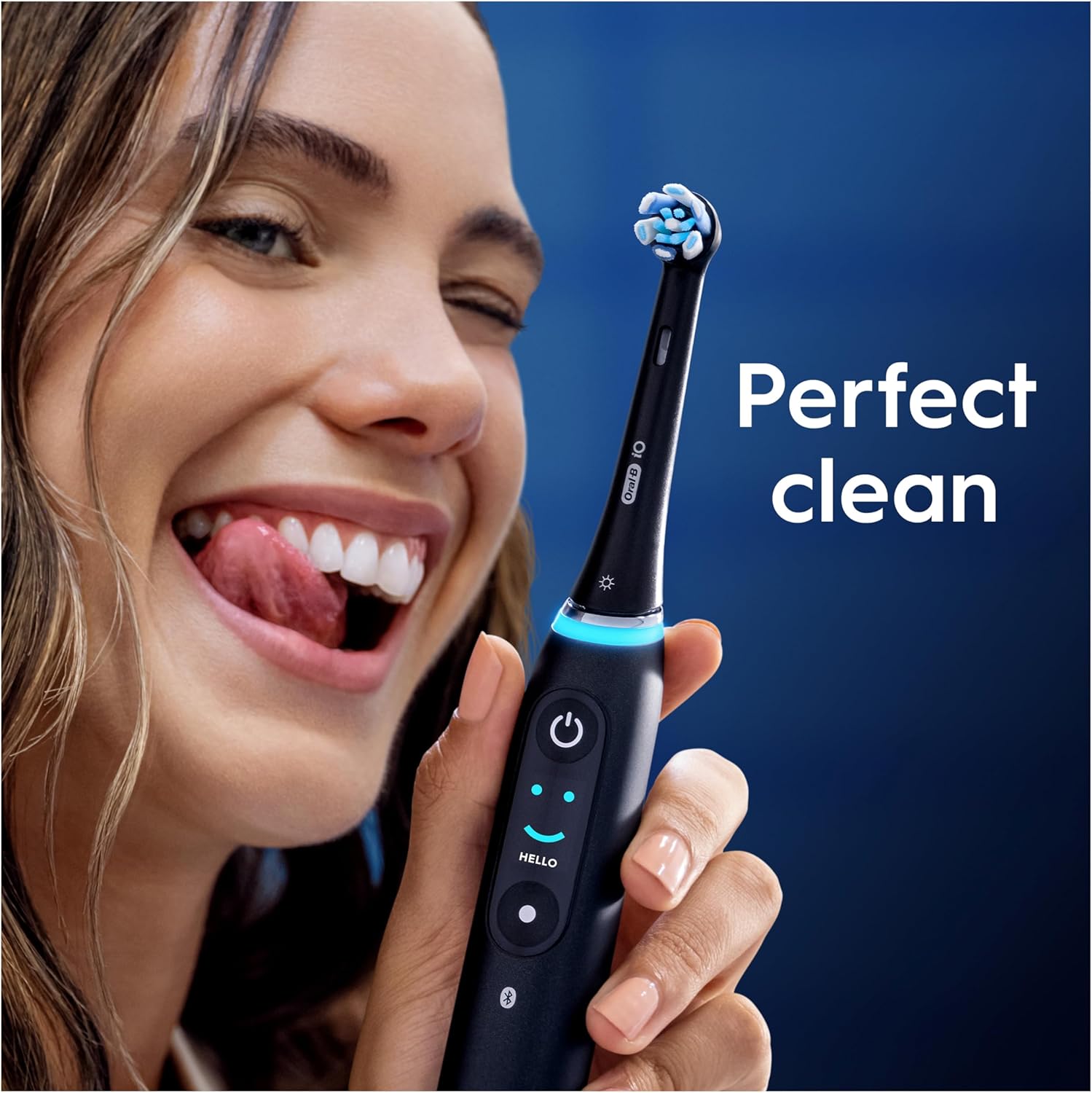 Oral-B iO 4pk Gentle Cleaning Toothbrush Heads ,Soft Bristles for Sensitive Gums for Sensational Mouth Feeling - Black