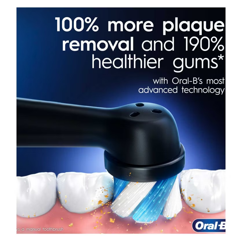 Oral-B iO8 Electric Toothbrush Black Onyx with Limited Edition Travel Case - Healthxpress.ie