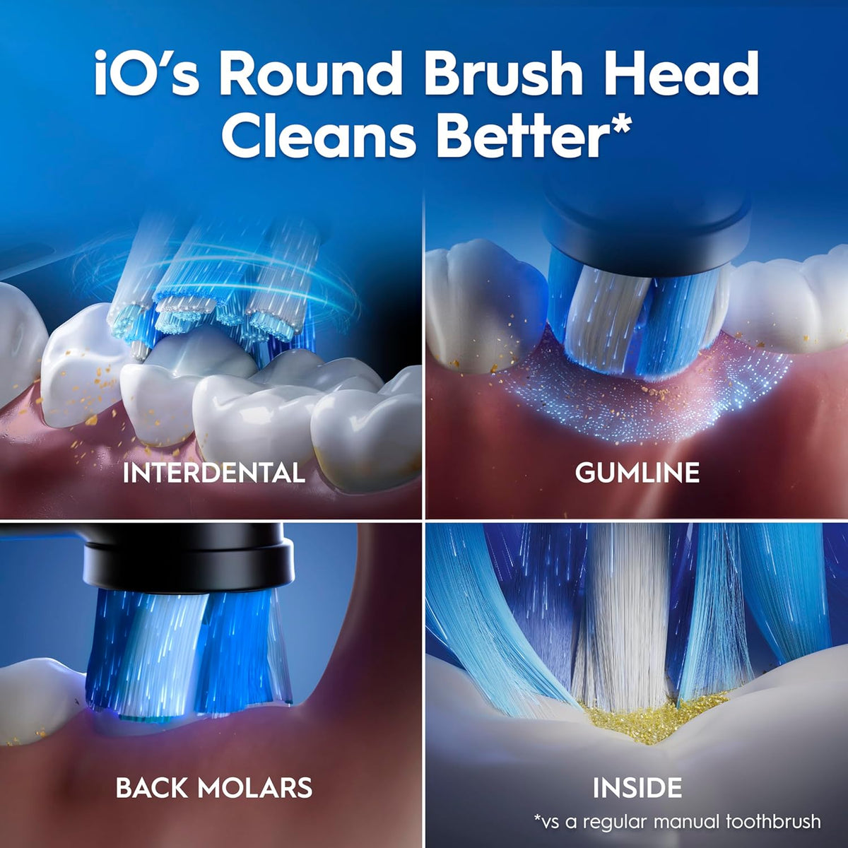 Oral-B iO9 Electric Toothbrushes , App Connected ,1 Toothbrush Head, Charging Travel Case & Magnetic Pouch, 7 Modes, 2 Pin Plug, Black Onyx Edition