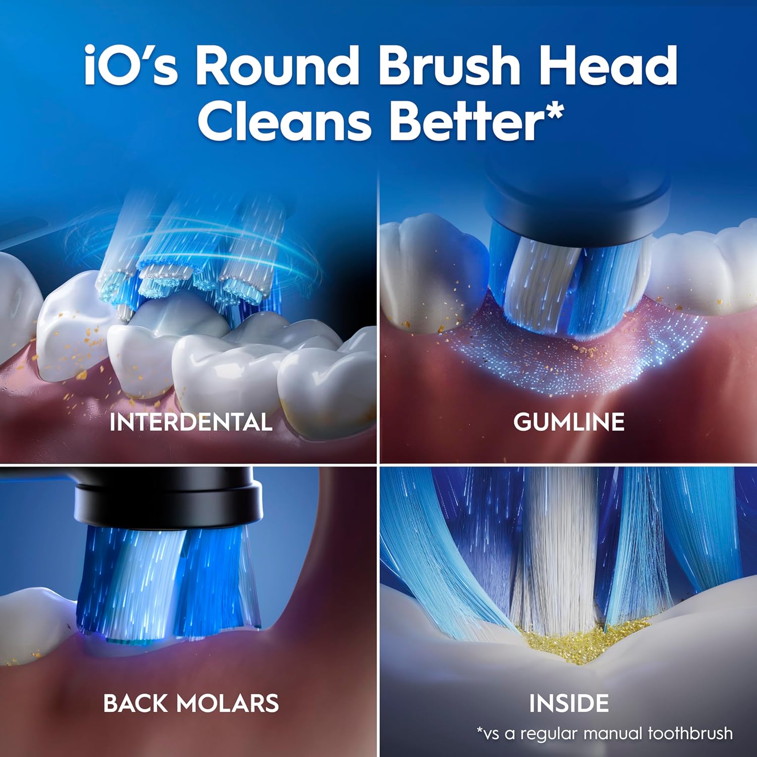Oral-B iO9 Electric Toothbrushes , App Connected ,1 Toothbrush Head, Charging Travel Case & Magnetic Pouch, 7 Modes, 2 Pin Plug, Black Onyx Edition
