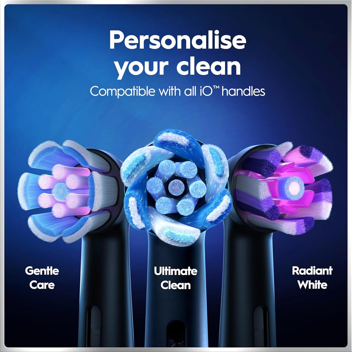 Oral-B iO9 Electric Toothbrushes , App Connected ,1 Toothbrush Head, Charging Travel Case & Magnetic Pouch, 7 Modes, 2 Pin Plug, Black Onyx Edition