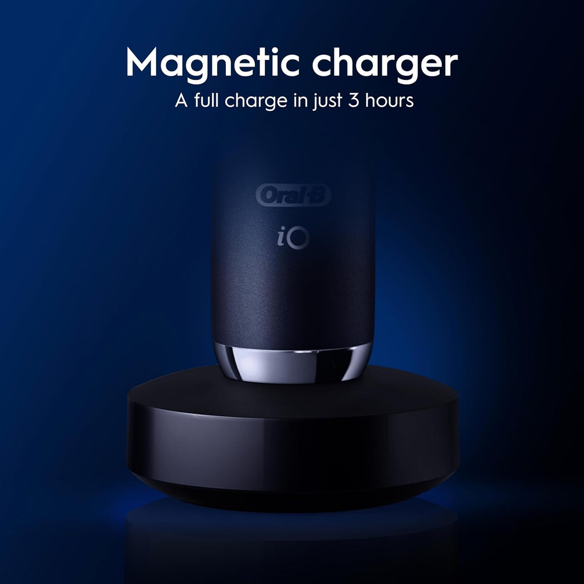 Oral-B iO9 Electric Toothbrushes , App Connected ,1 Toothbrush Head, Charging Travel Case & Magnetic Pouch, 7 Modes, 2 Pin Plug, Black Onyx Edition