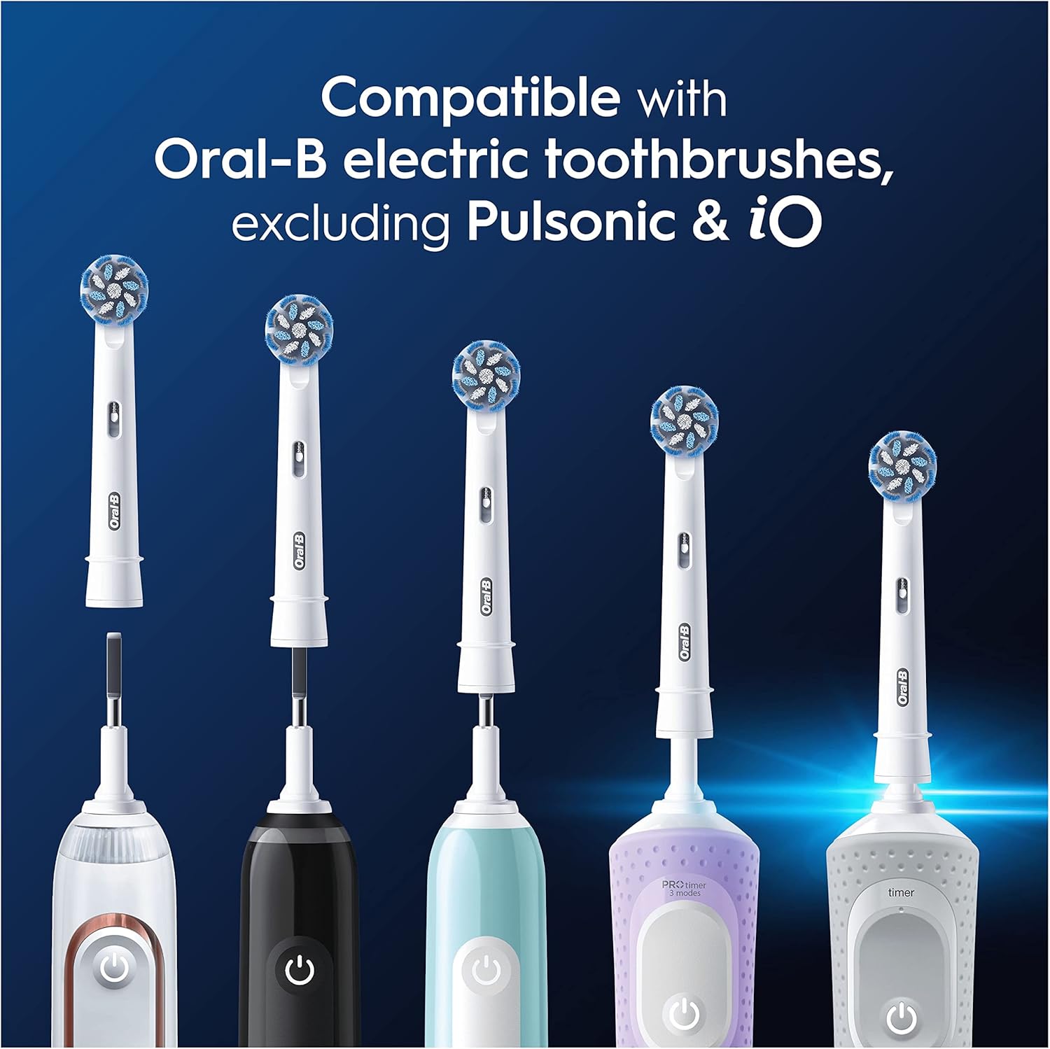 Oral-B Pro Sensitive Clean 10pk Toothbrush Heads, Extra Soft Bristles for Gentle Brushing & Plaque Removal - Healthxpress.ie