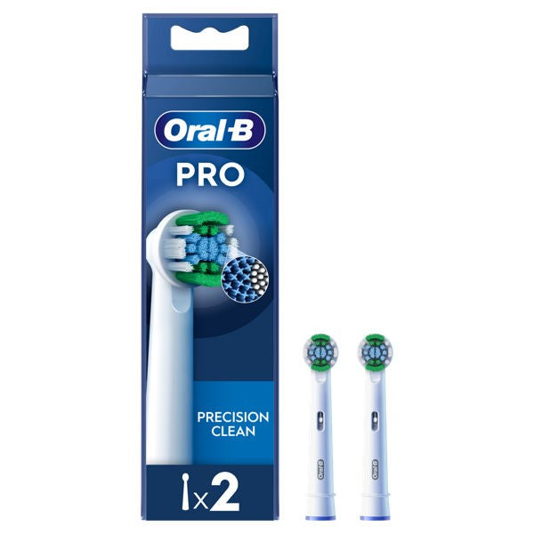 Oral-B Precision Clean Pro Power Toothbrush Refill Heads 2pk