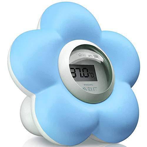 Philips Avent SCH550/20 Baby Digital Bath and Room Thermometer - Blue Flower - Healthxpress.ie