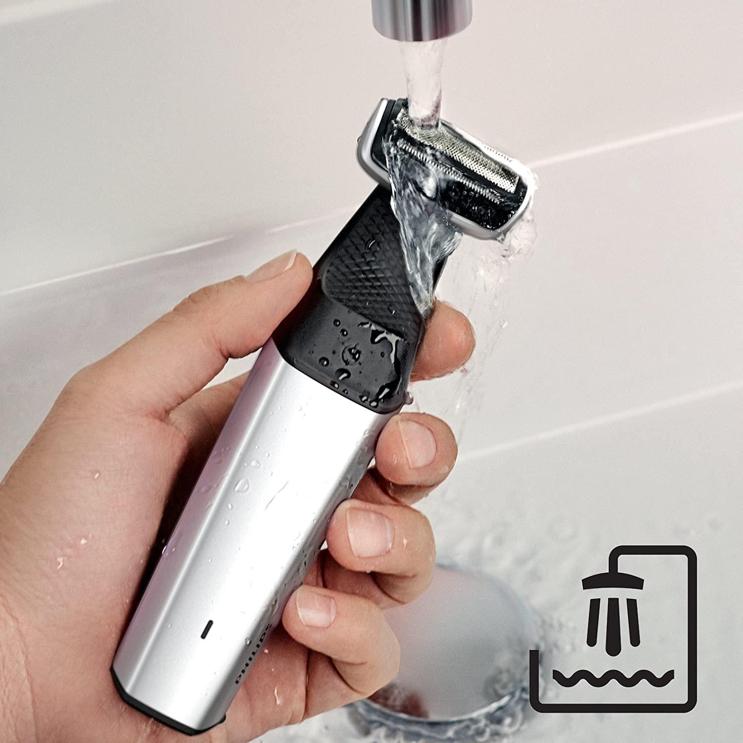 Philips BG5020/15 Bodygroom Series 5000 with Back Hair Removal Attachment and 3 Comb Attachments for Trimming