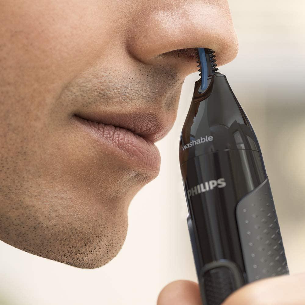 Philips Nose Hair Trimmer, Series 3000 Nose, Ear and Eyebrow Trimmer, Battery-Operated,NT3650/16