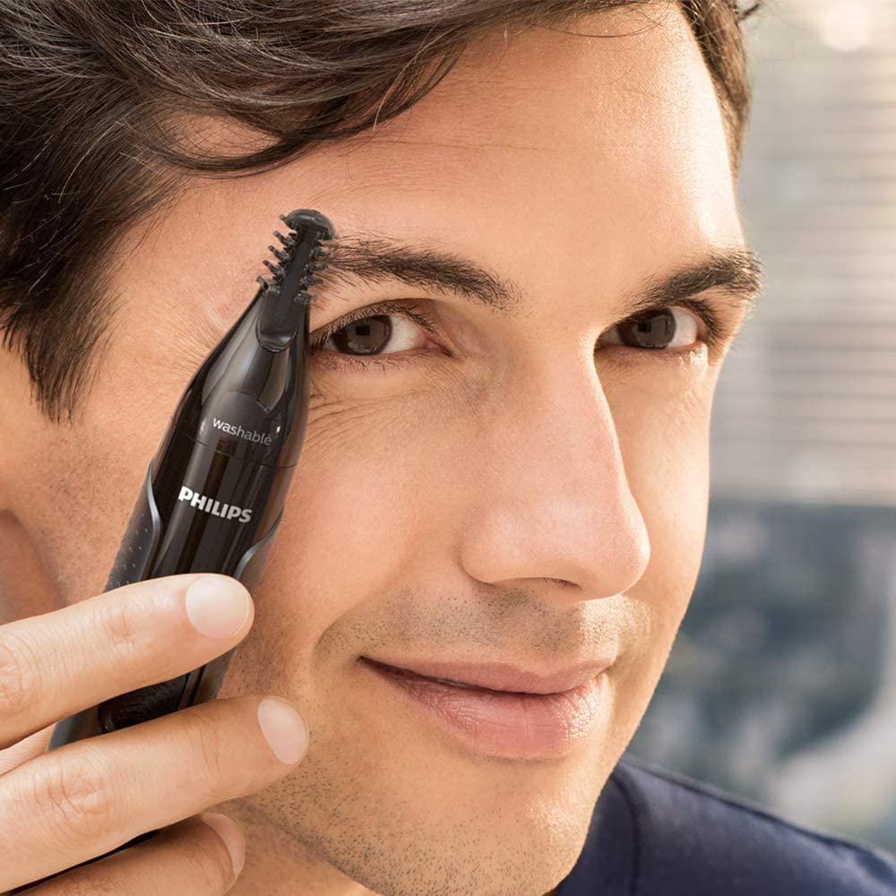 Philips Nose Hair Trimmer, Series 3000 Nose, Ear and Eyebrow Trimmer, Battery-Operated,NT3650/16 - Healthxpress.ie