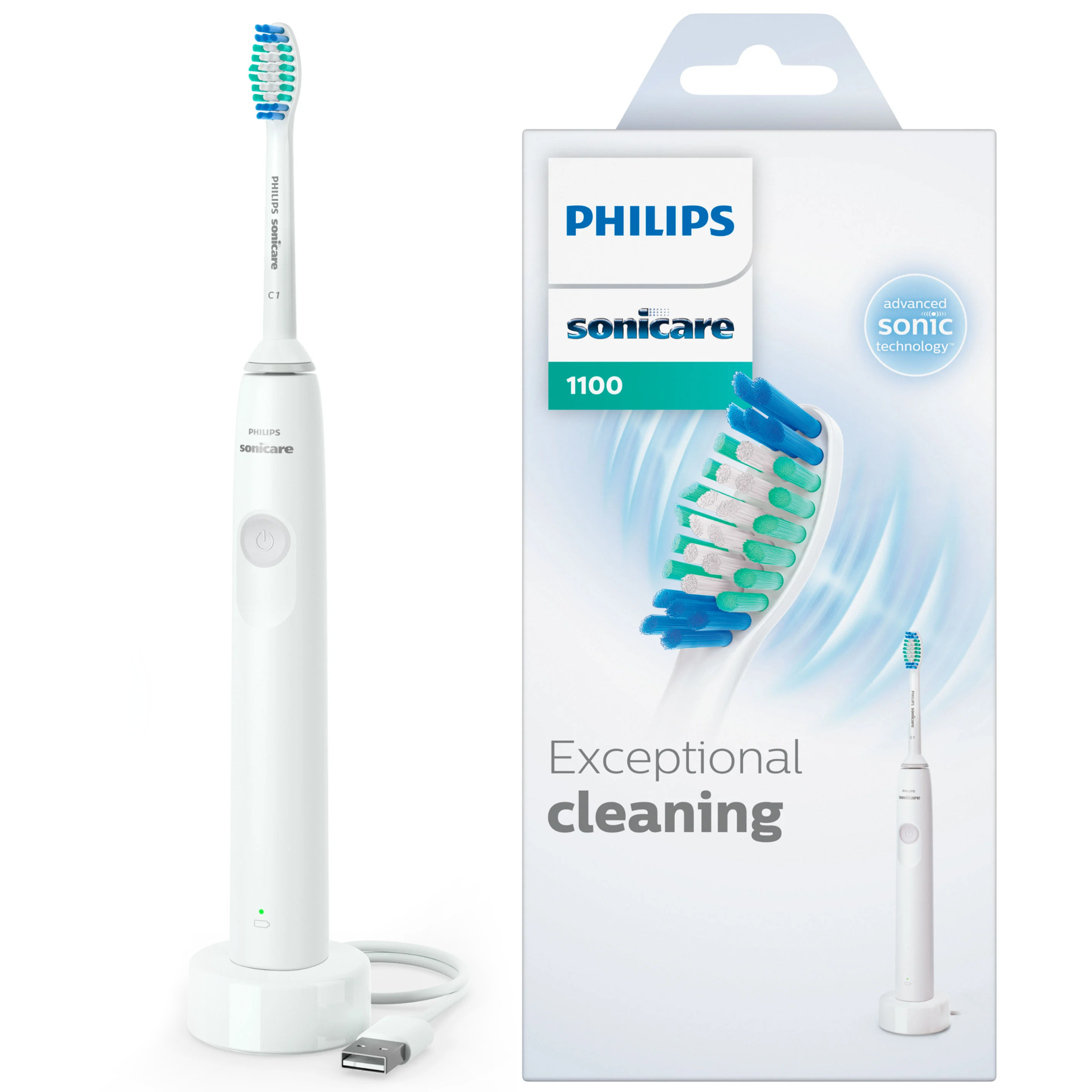 Philips 1100 Series Sonic Electric Toothbrush HX3641/02 - Healthxpress.ie