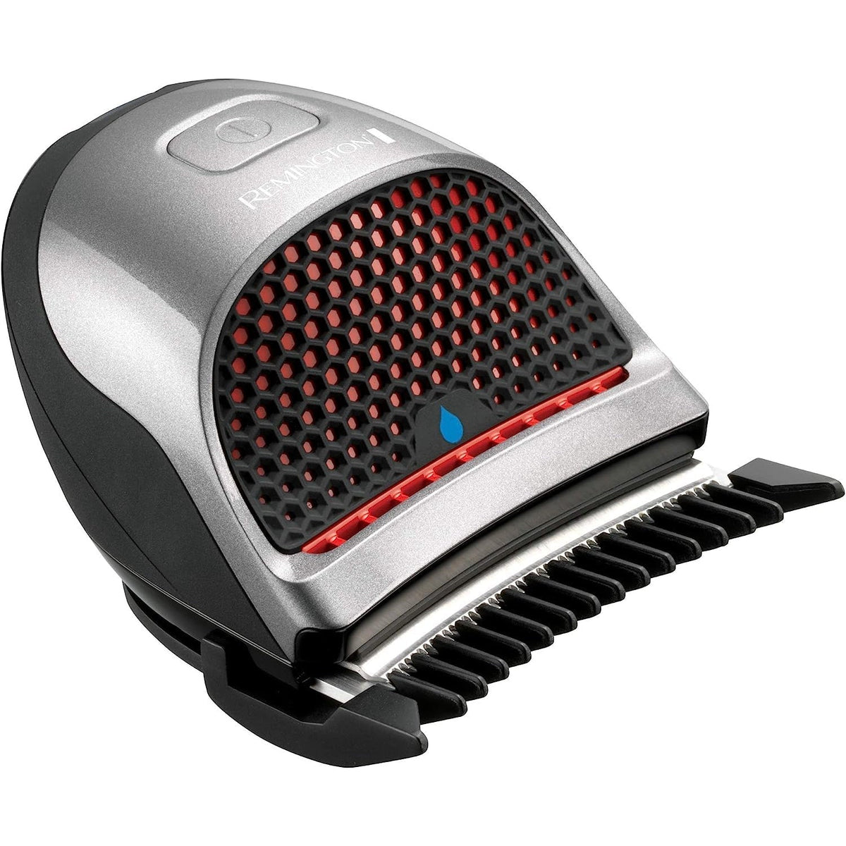 Remington Quick Cut Hair Clippers -9 Comb Lengths Curved Blade with Storage Pouch - HC4250, Black/Red - Healthxpress.ie