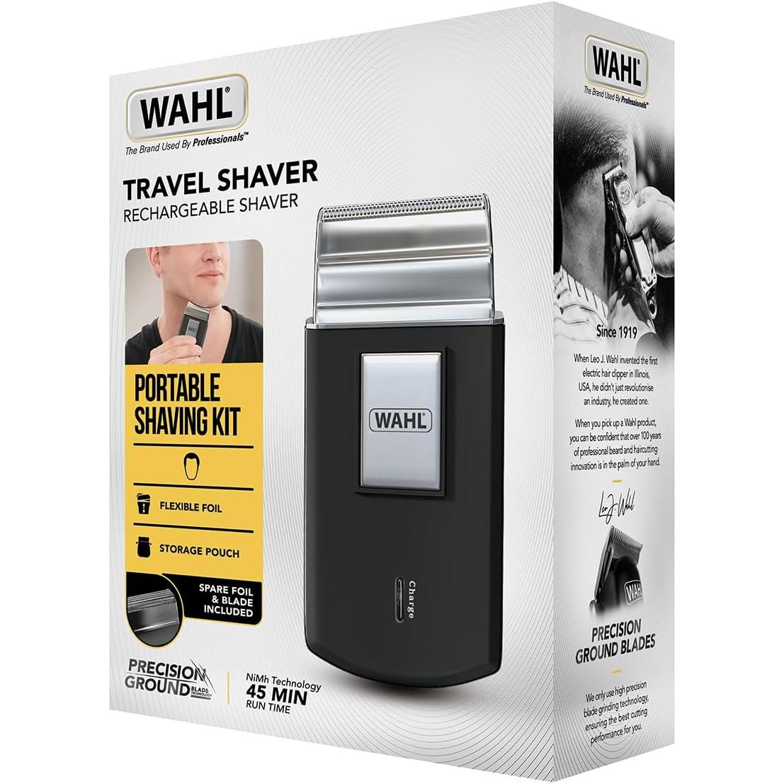 Wahl Travel Shaver - Cordless and rechargeable electric shaver for men - Healthxpress.ie